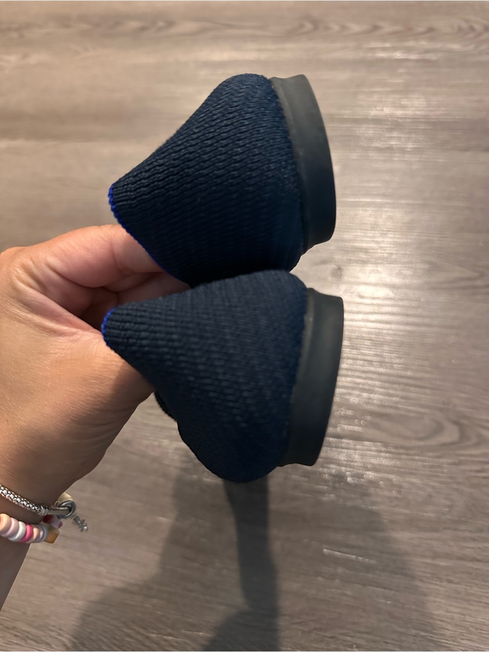 Rothy's Navy Knit Slip-On Loafers - Picture 2 of 5